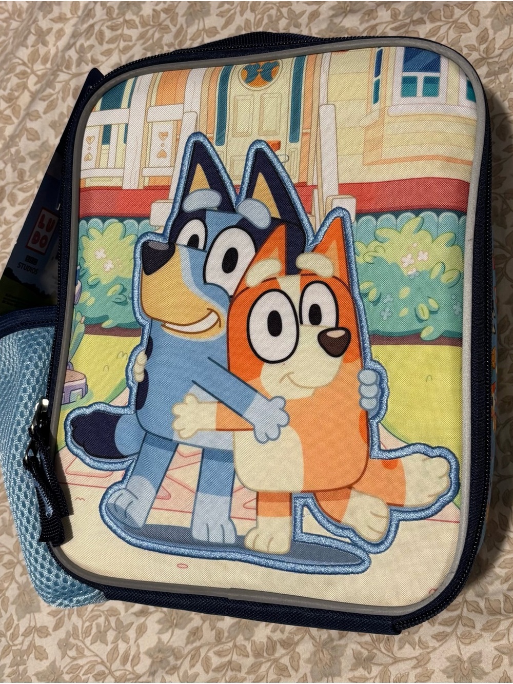 Bluey & Bingo Kids Lunch Bag - Blue and Orange